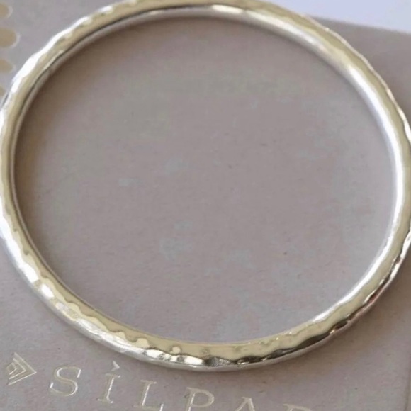 Silpada Hammered Sterling Silver Bangle Bracelet B1482 - Picture 11 of 16